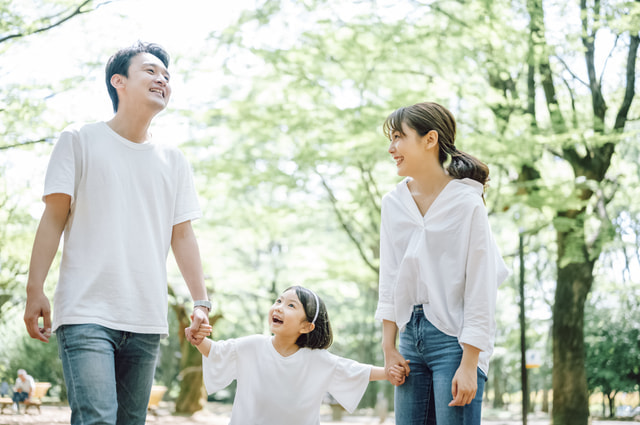家族みんなで笑顔